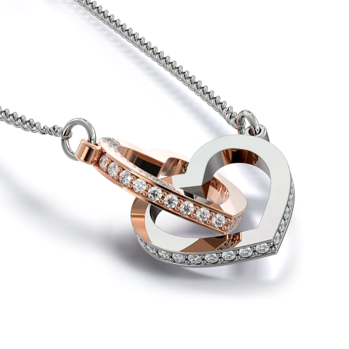 My Beautiful SOULMATE - Interlocking Hearts Necklace
