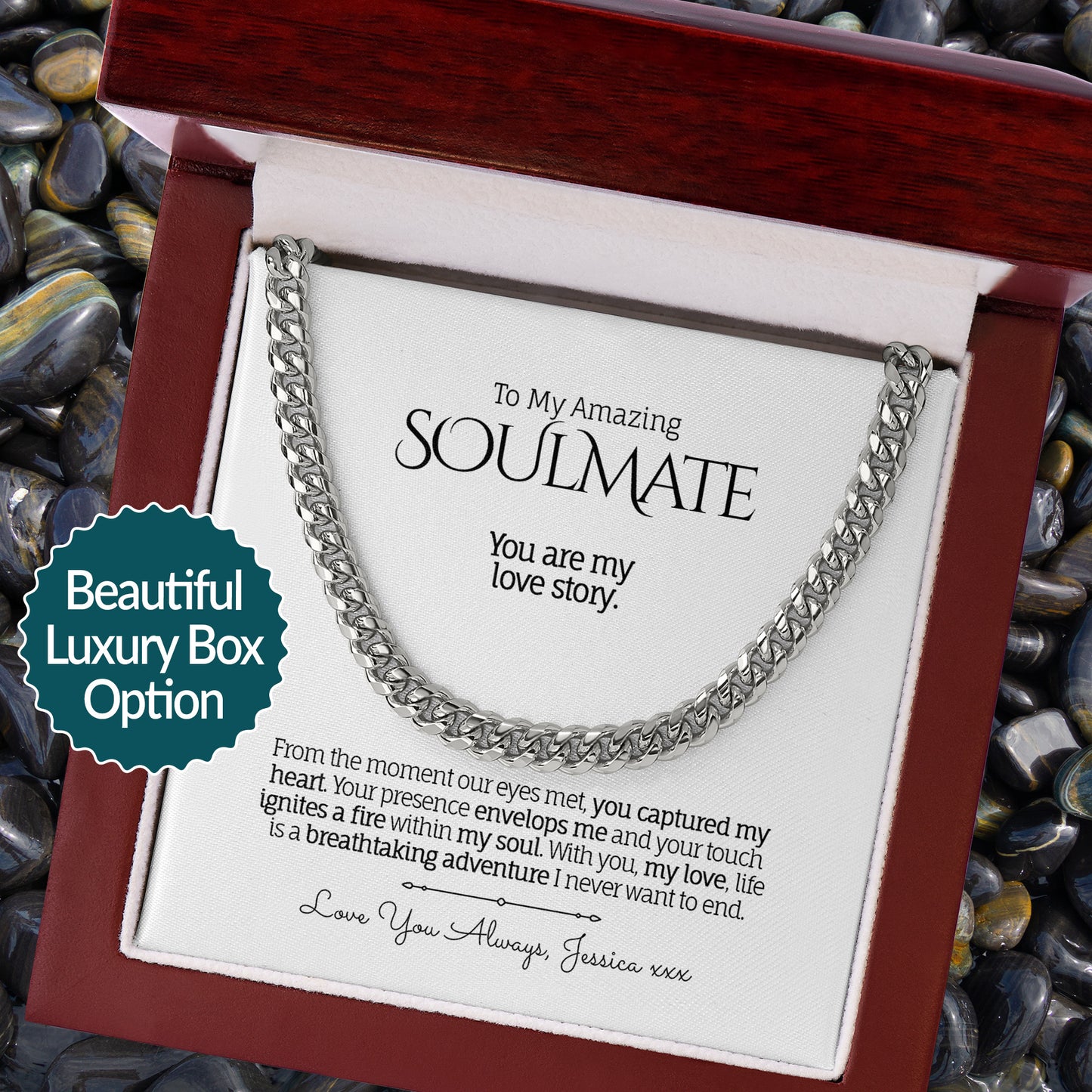 My Amazing SOULMATE - Cuban Link Chain Necklace