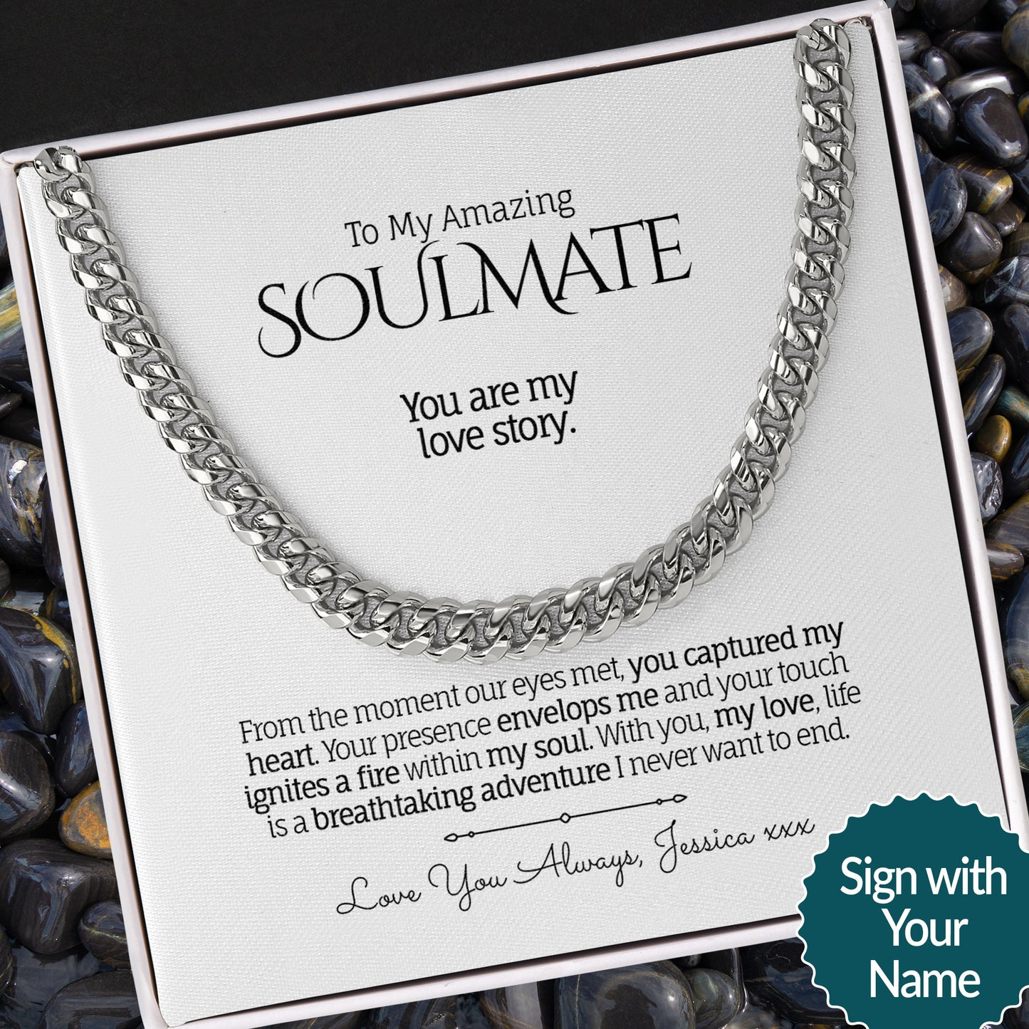 My Amazing SOULMATE - Cuban Link Chain Necklace