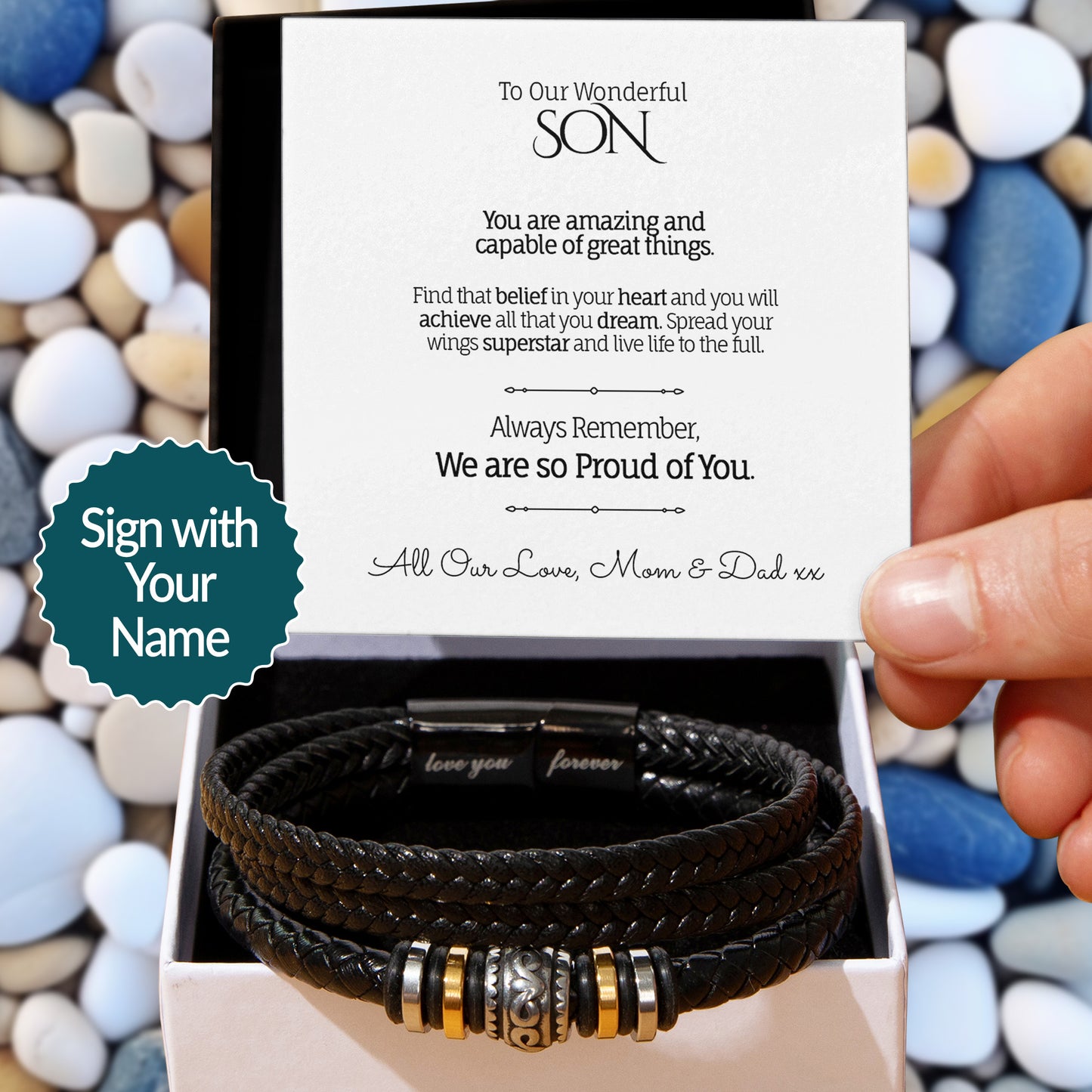 My/Our Wonderful SON - Love You Forever Bracelet