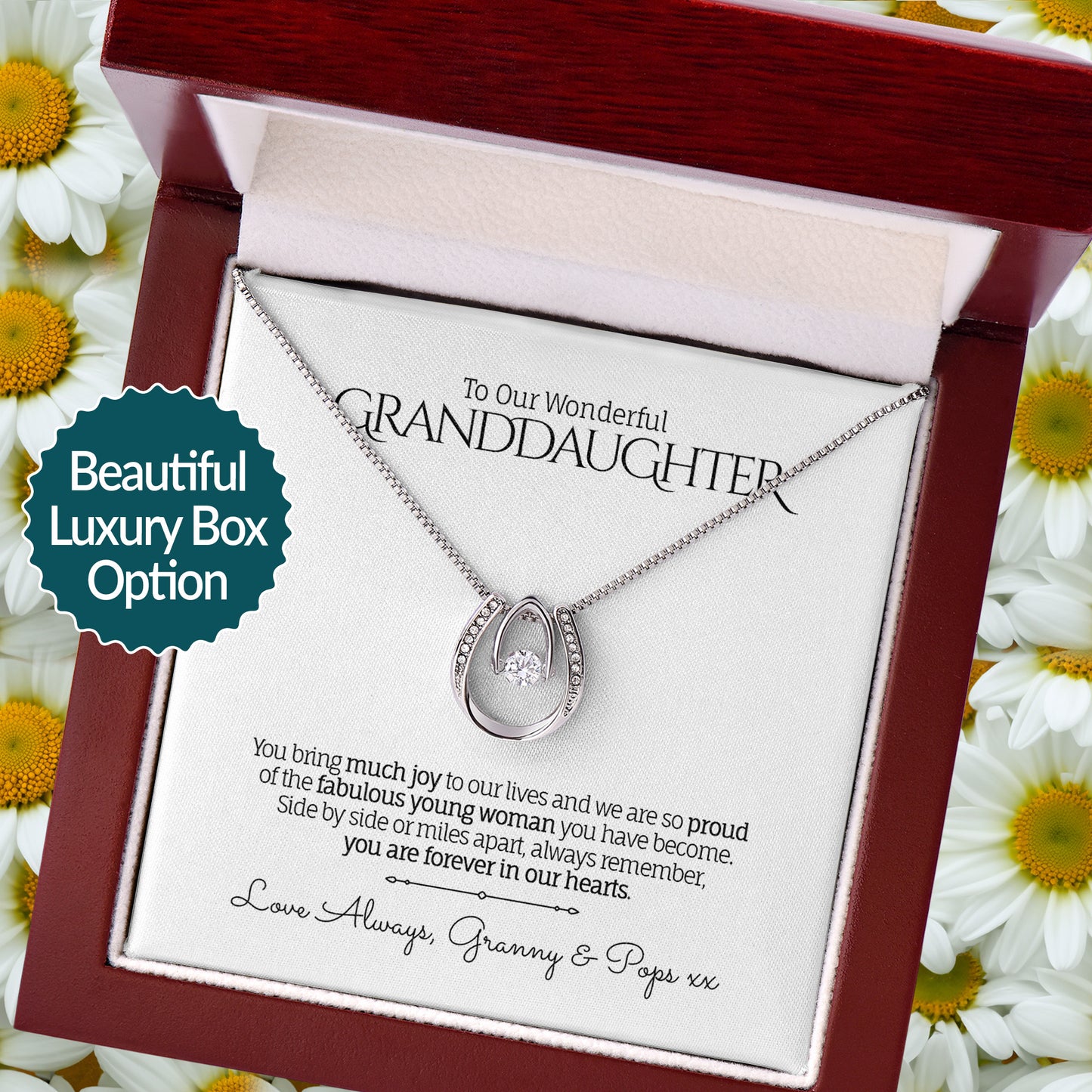 My/Our Wonderful GRANDDAUGHTER - Lucky in Love Necklace