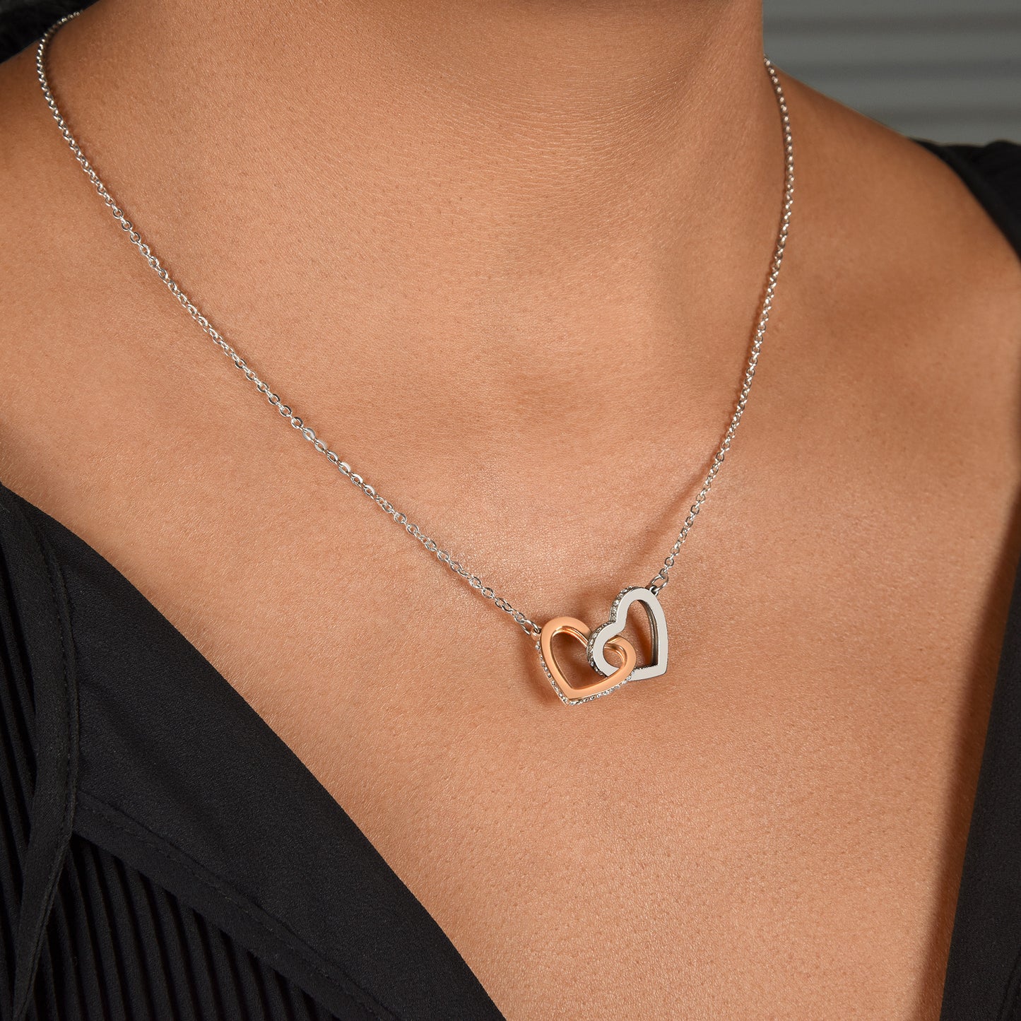 My Beautiful SOULMATE - Interlocking Hearts Necklace
