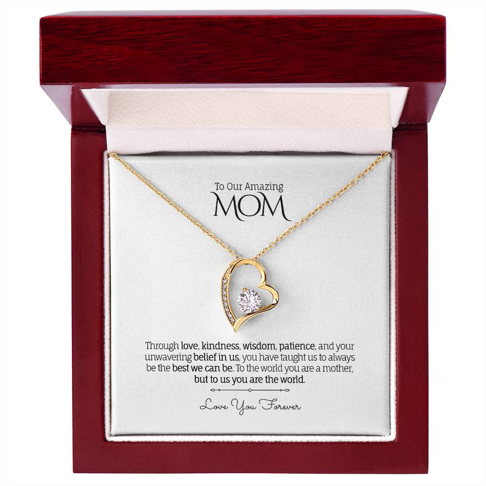 To Our Amazing MOM - Personalized - Forever Love Necklace