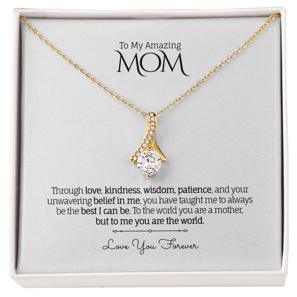 To My Amazing MOM - Personalized - Alluring Beauty Necklace
