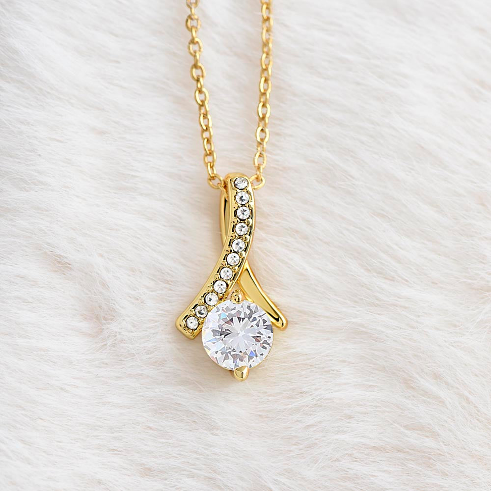 To My Amazing MOM - Personalized - Alluring Beauty Necklace
