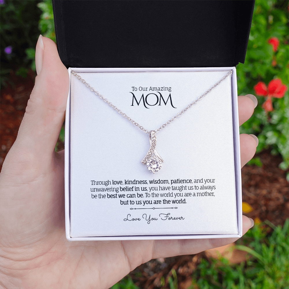 To Our Amazing MOM - Personalized - Alluring Beauty Necklace