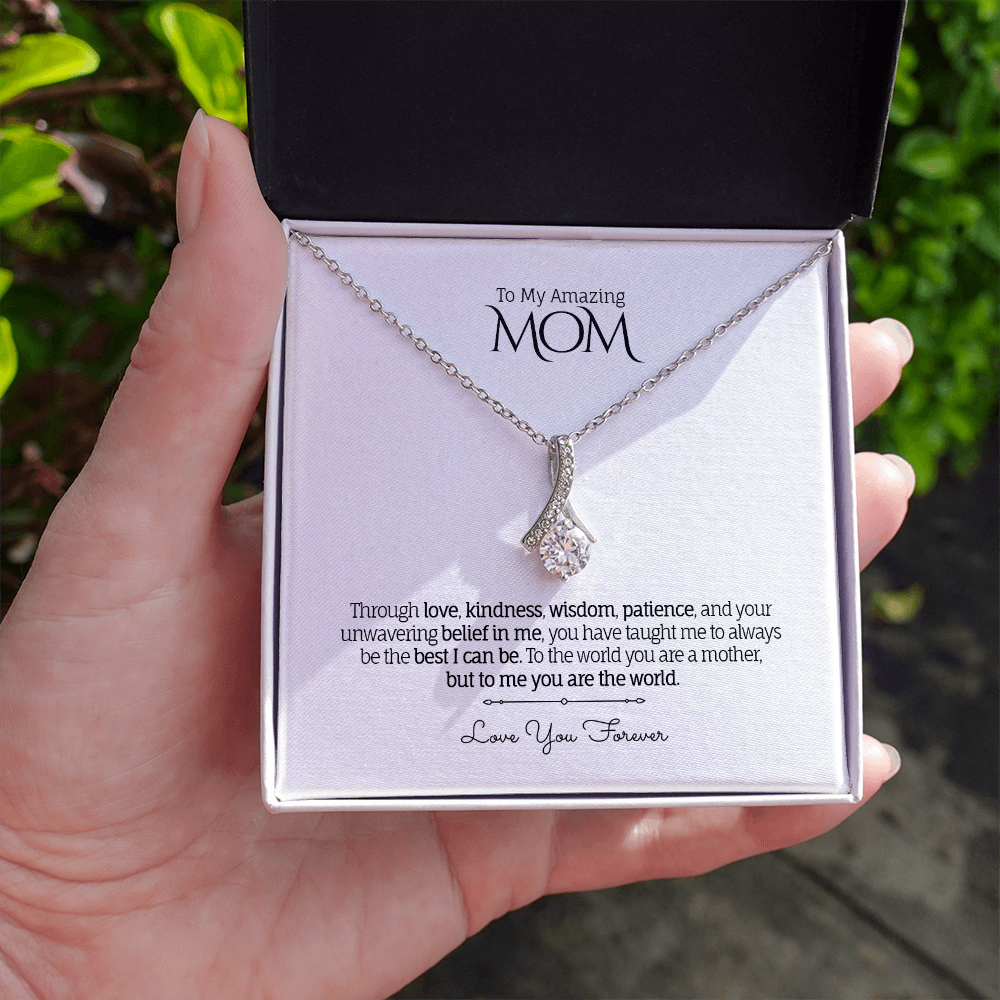 To My Amazing MOM - Personalized - Alluring Beauty Necklace