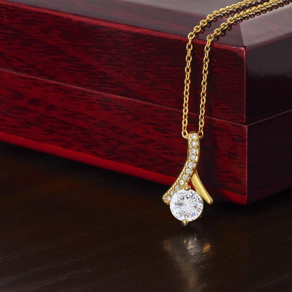 To My Amazing MOM - Personalized - Alluring Beauty Necklace
