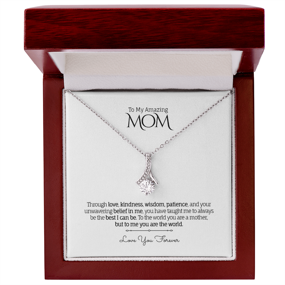To My Amazing MOM - Personalized - Alluring Beauty Necklace