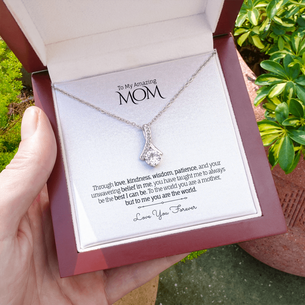To My Amazing MOM - Personalized - Alluring Beauty Necklace