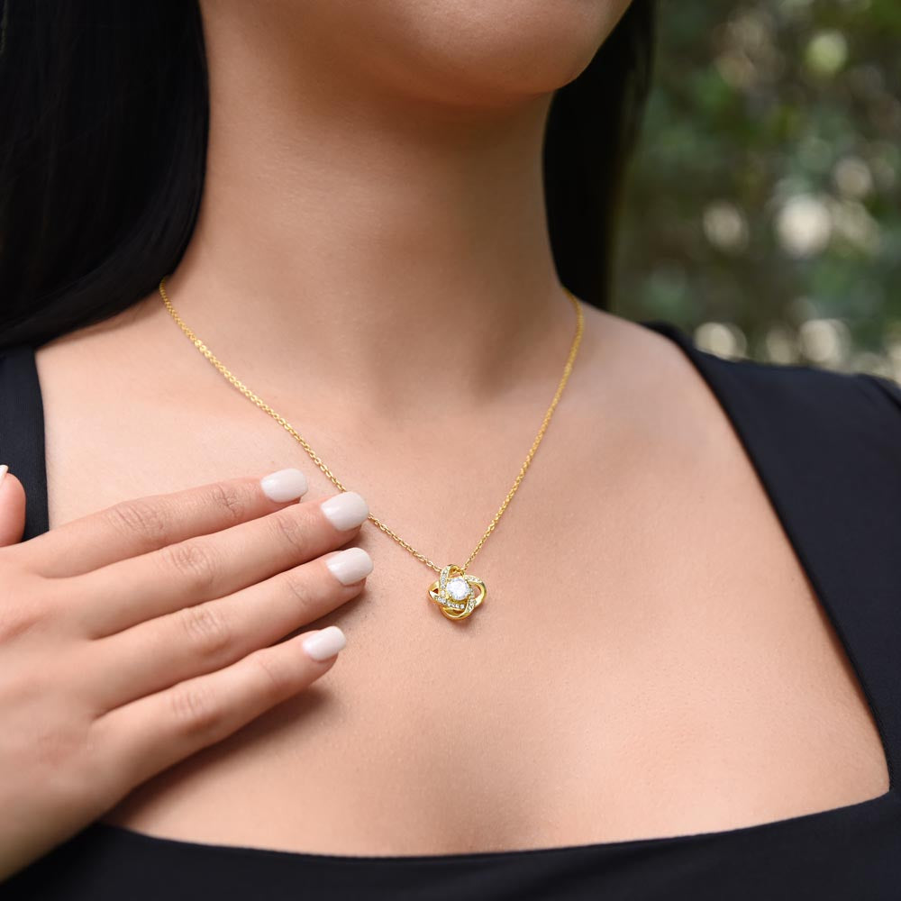To My Amazing MOM - Personalized - Love Knot Necklace