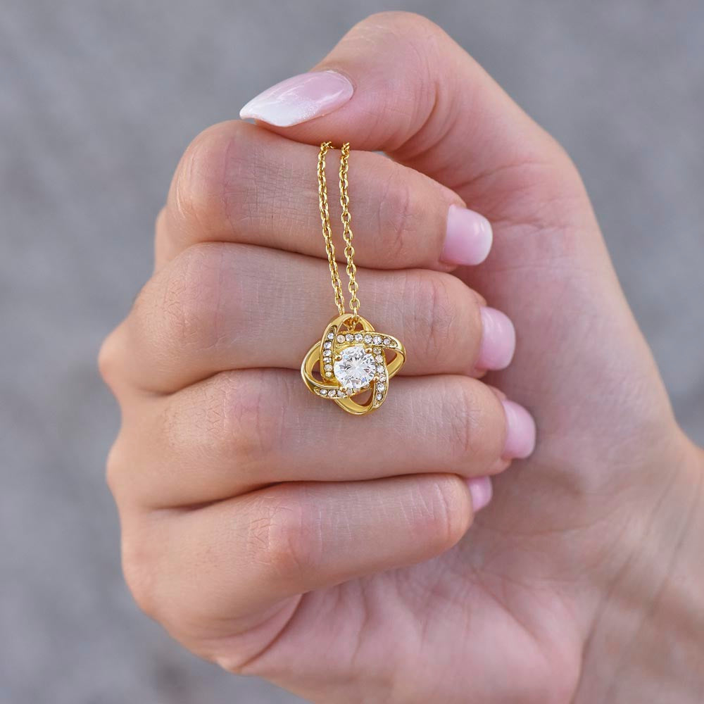 To My Amazing MOM - Personalized - Love Knot Necklace
