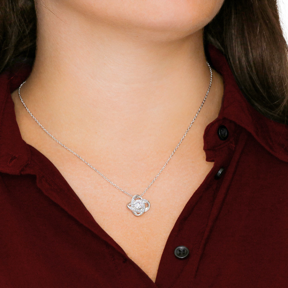 To My Amazing MOM - Personalized - Love Knot Necklace