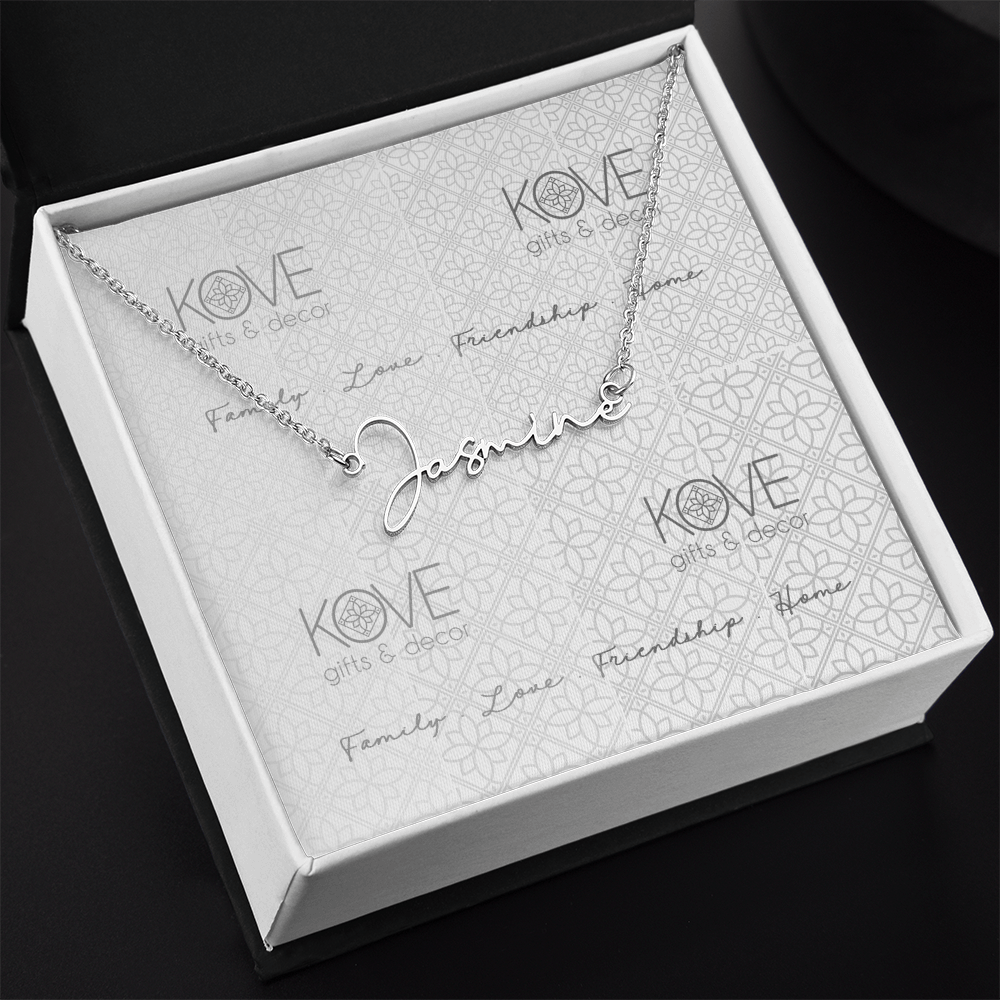KOVE Sample - Script Name Necklace