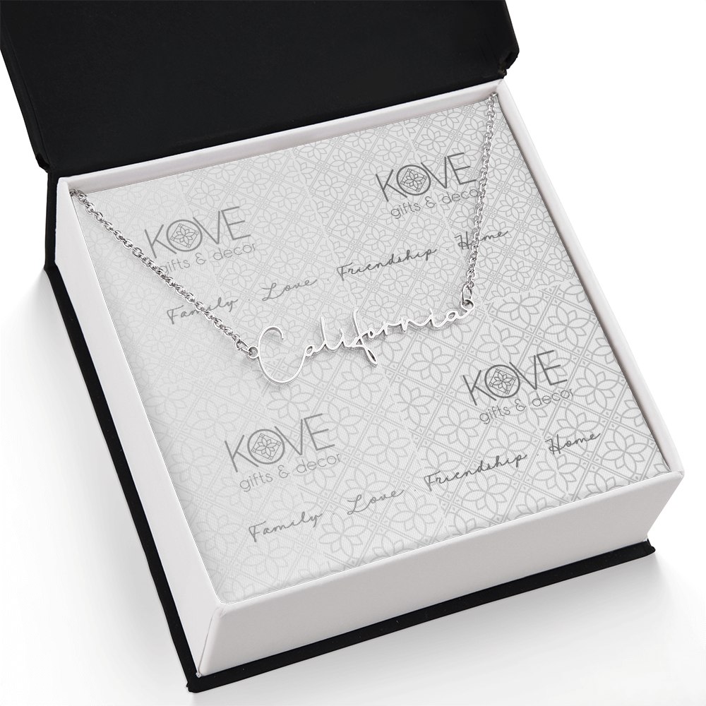 KOVE Sample - Script Name Necklace