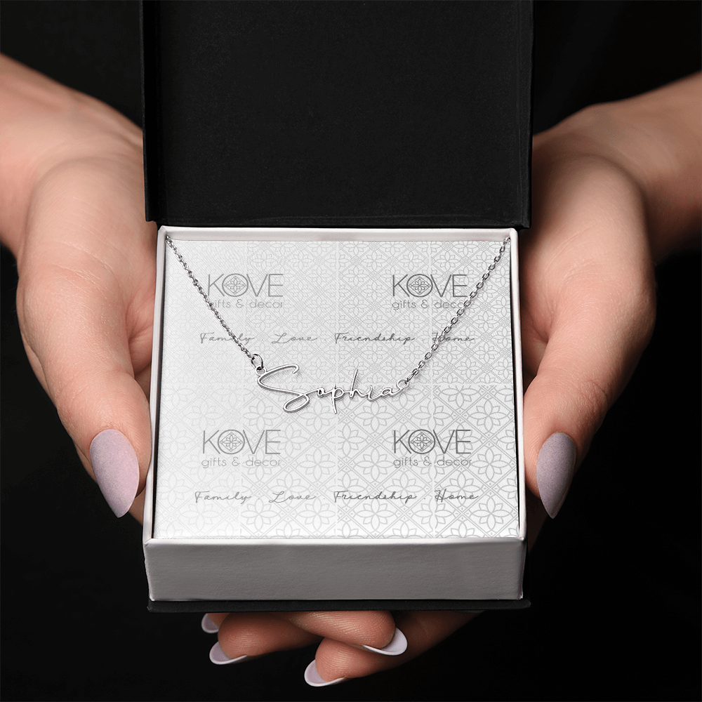 KOVE Sample - Script Name Necklace