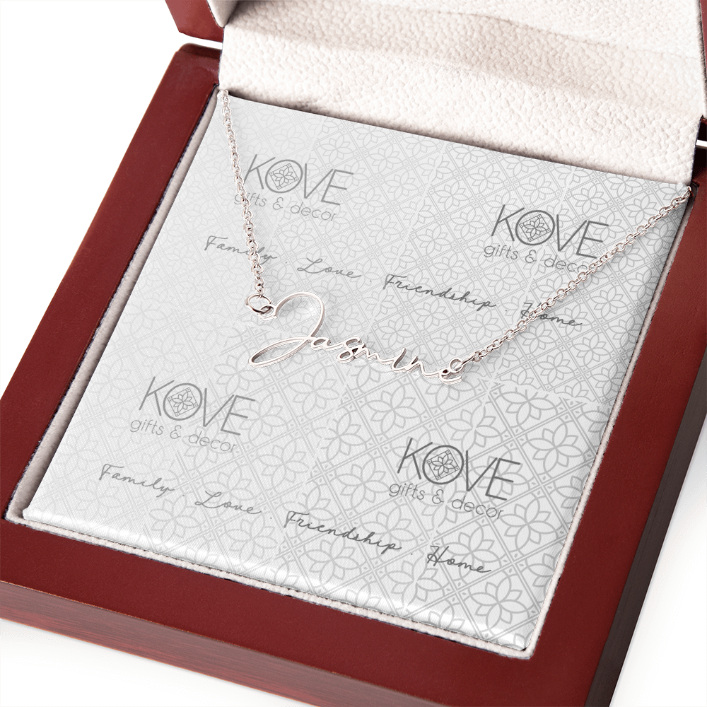 KOVE Sample - Script Name Necklace