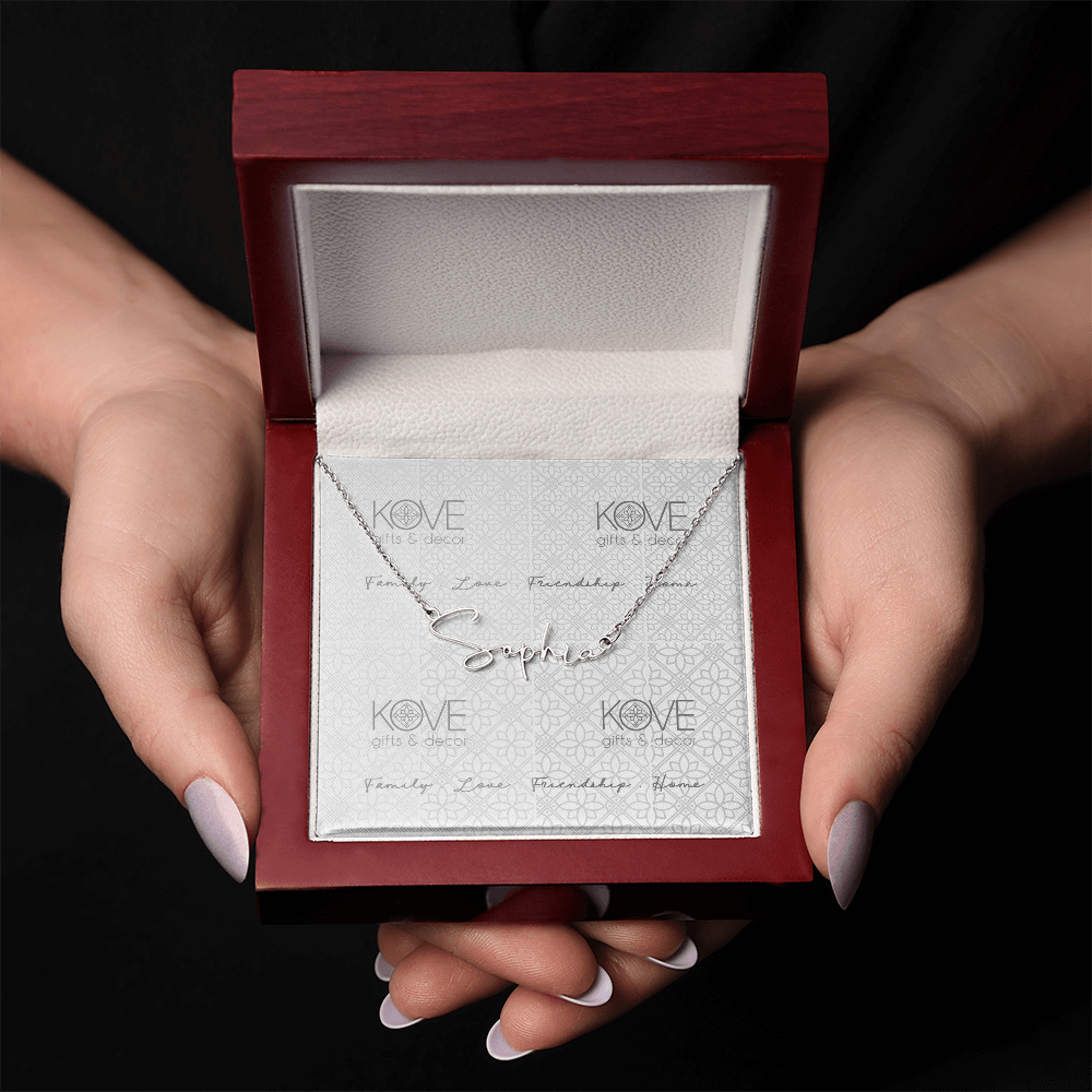 KOVE Sample - Script Name Necklace
