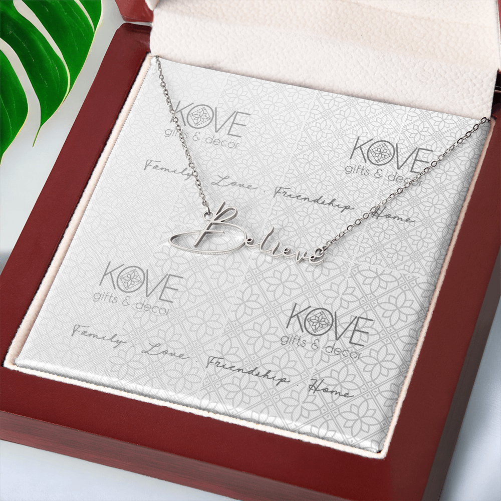KOVE Sample - Script Name Necklace