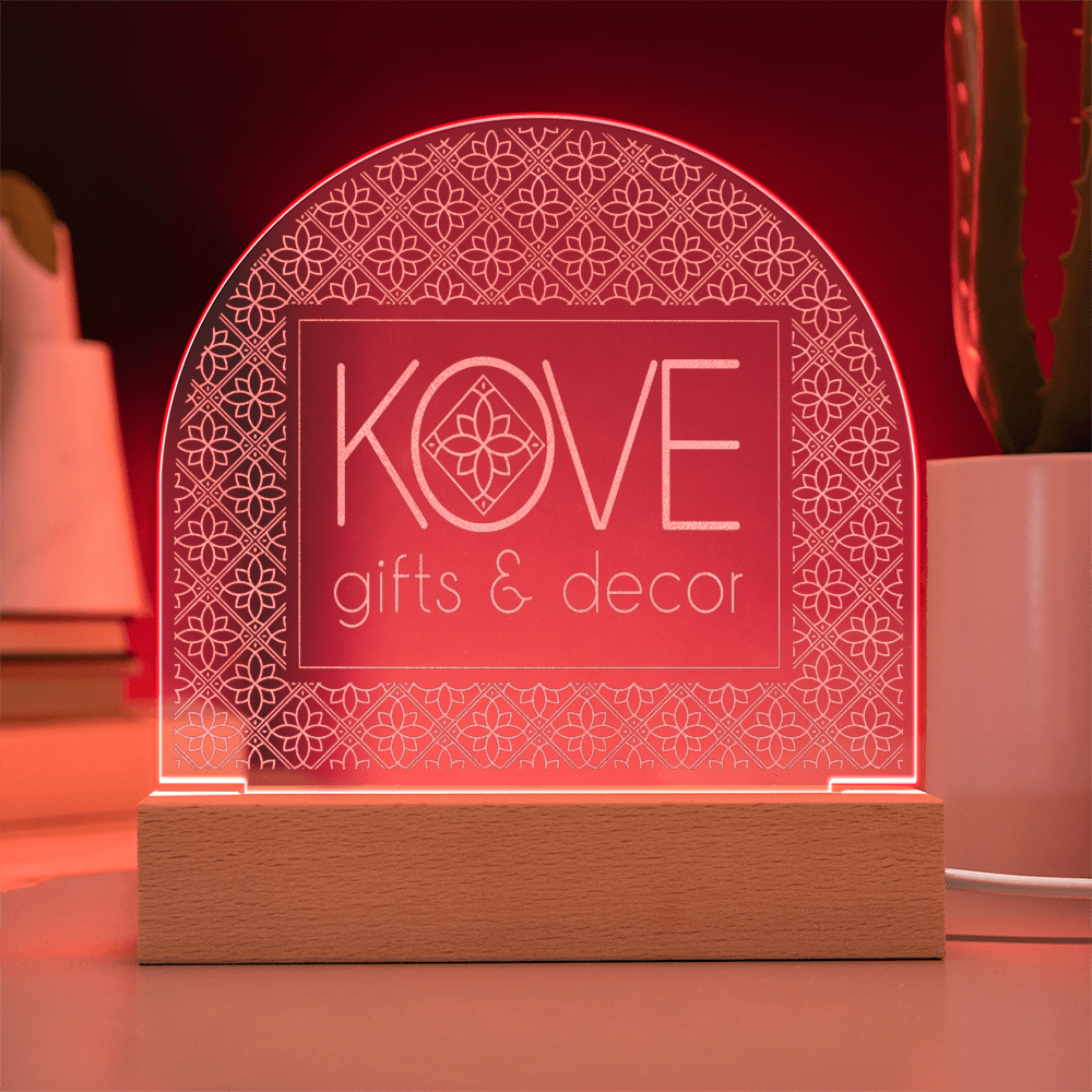 KOVE Sample 2 - Engraved Acrylic Dome