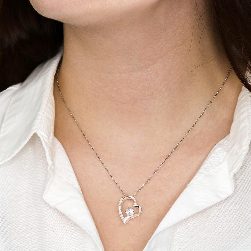 To My Amazing MOM - Personalized - Forever Love Necklace