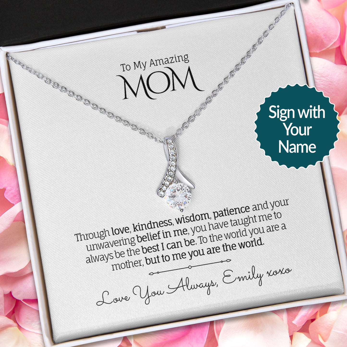 My/Our Amazing MOM - Alluring Beauty Necklace