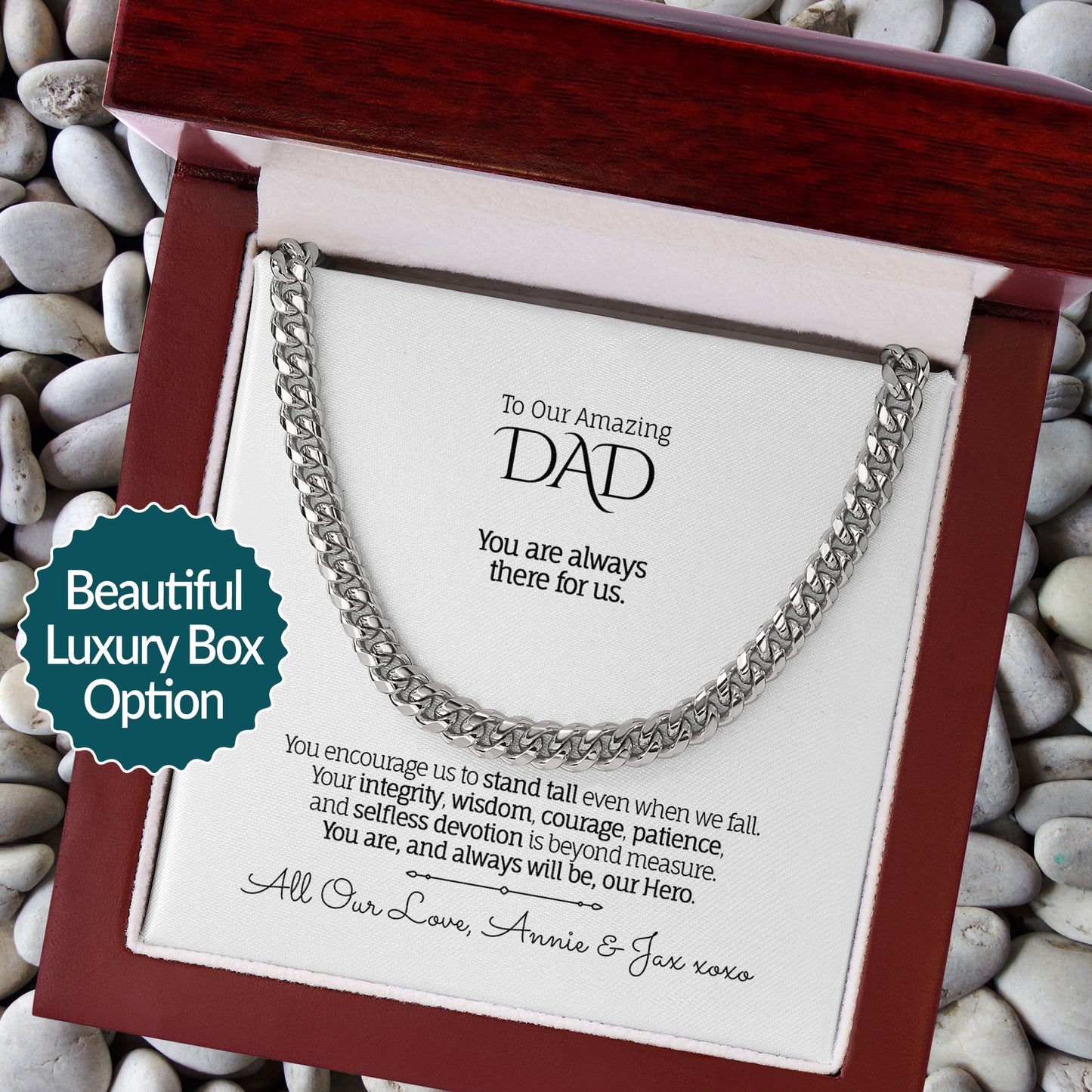 My/Our Amazing DAD - Cuban Link Chain Necklace