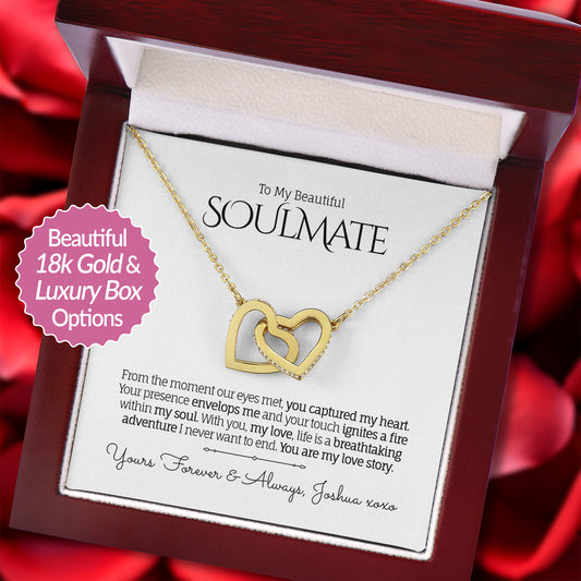 My Beautiful SOULMATE - Interlocking Hearts Necklace