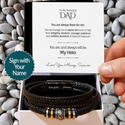 My/Our Amazing DAD - Love You Forever Bracelet