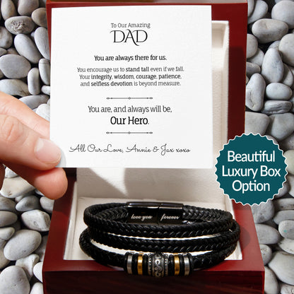 My/Our Amazing DAD - Love You Forever Bracelet