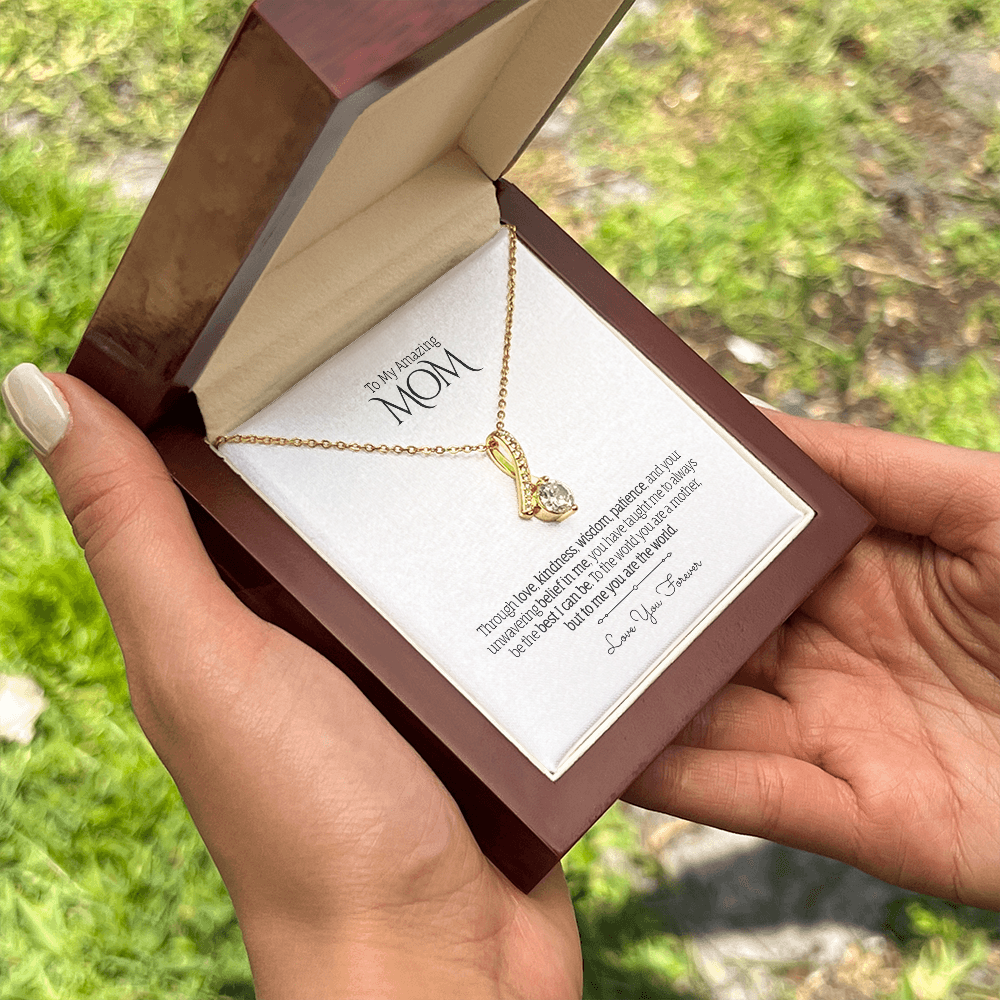 To My Amazing MOM - Personalized - Alluring Beauty Necklace