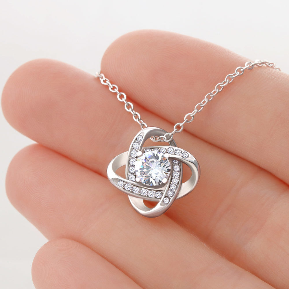 To My Amazing MOM - Personalized - Love Knot Necklace