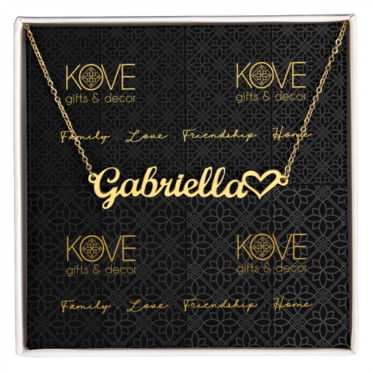 KOVE Sample - Heart Name Necklace
