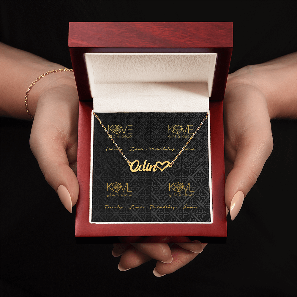KOVE Sample - Heart Name Necklace