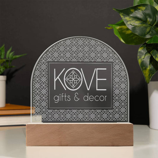 KOVE Sample 2 - Engraved Acrylic Dome
