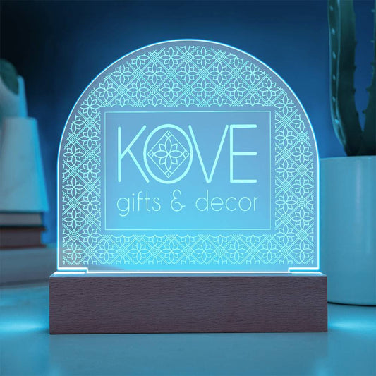 KOVE Sample 2 - Engraved Acrylic Dome