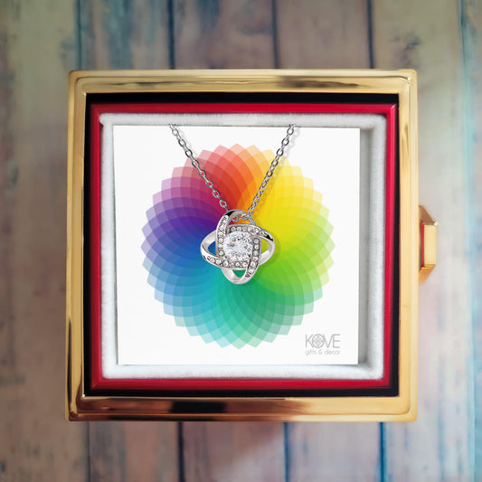 KOVE Sample - Love Knot with Rotating Rose Gift Box